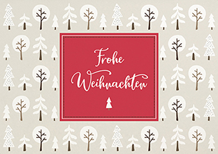 Postkarte - La Card - Winterwald Postkarte - La Card - Winterwald