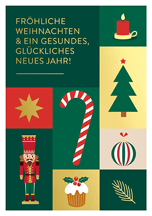 Klappkarte C6 - La Card - Weihnachtscollage