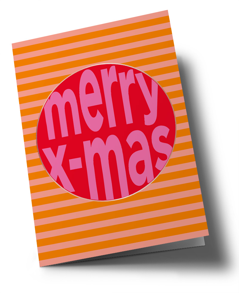 C6 folding card – Toni Starck – Merry Xmas Bauble