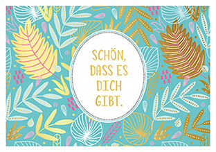 Postkarte - La Card - Schön, dass es dich gibt, Urwald