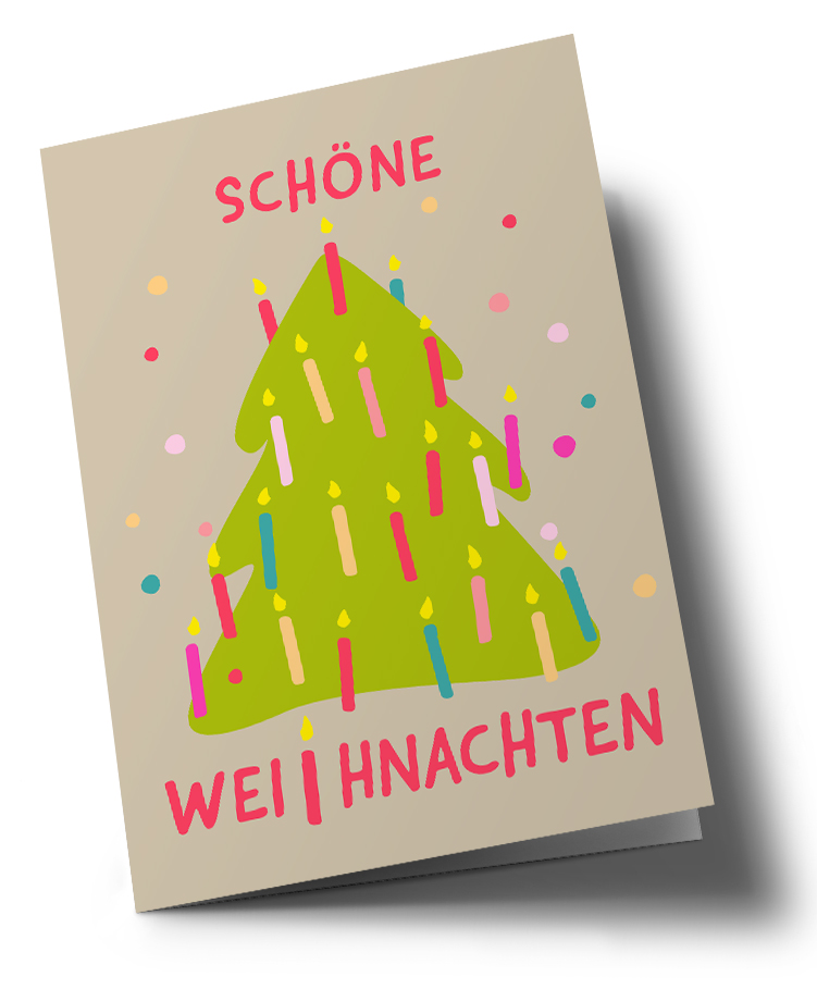 Klappkarte C6 - nola - Schöne Weihnachten