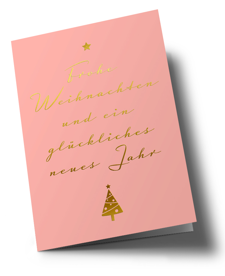 Klappkarte C6 - pure - Weihnachtswünsche Klappkarte C6 - pure - Weihnachtswünsche
