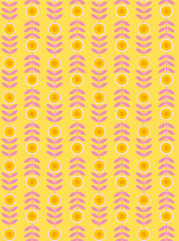 Gift wrap - toni starck pattern - Sunny Flowers
