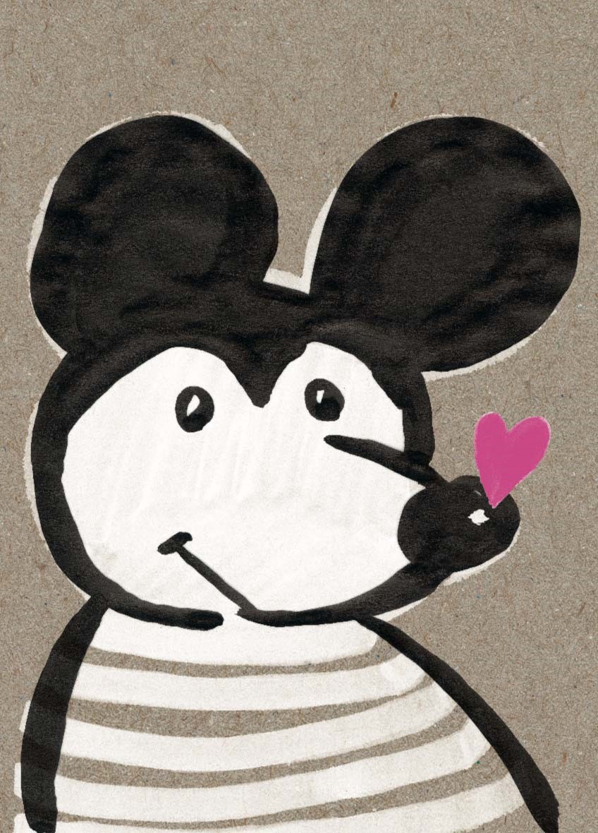 Heft A6 - schönegrüsse- Mickey Mouse