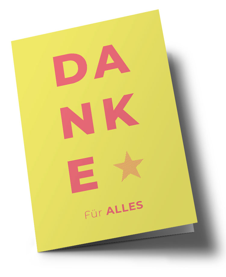 Doublecard C6 - typestyle - Danke für Alles Doublecard C6 - typestyle - Danke für Alles