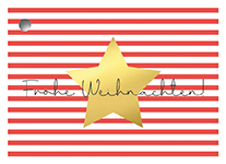 Geschenkanhänger - Goldstern