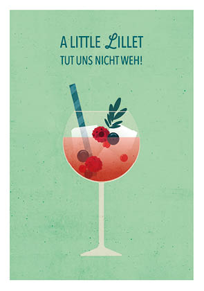 Postkarte - Daria Ivanova - berry drink