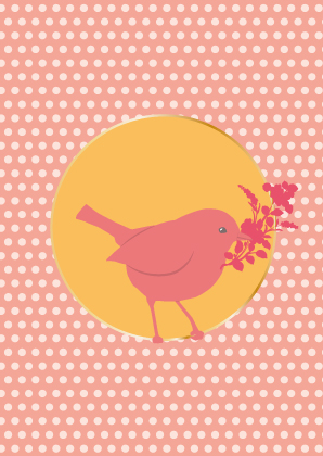 Postcard - Toni Starck - Sparrow, dankeschön