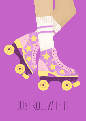 Postcard - Andrea Liesert - Just Roll with It