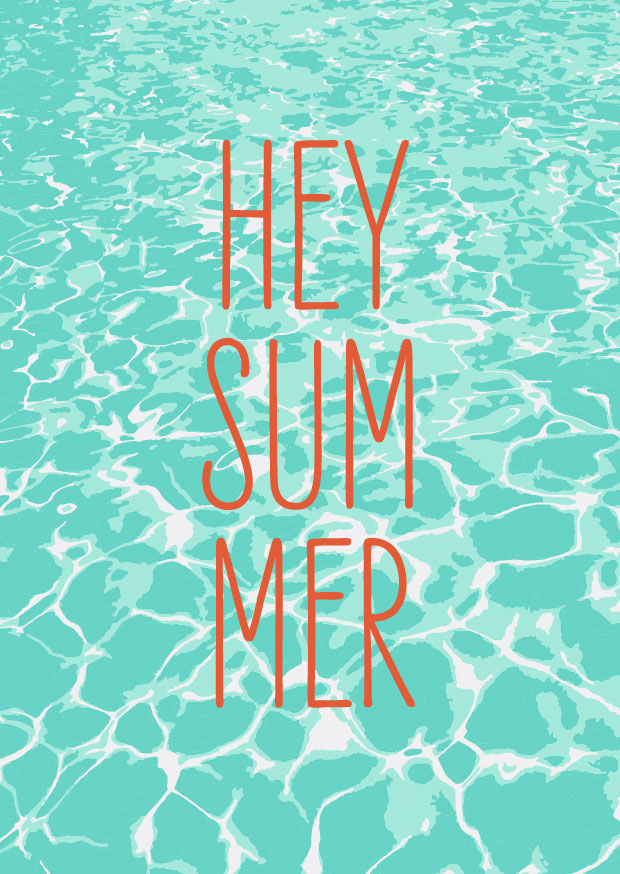 Postkarte - andrea liesert - HEY SUMMER