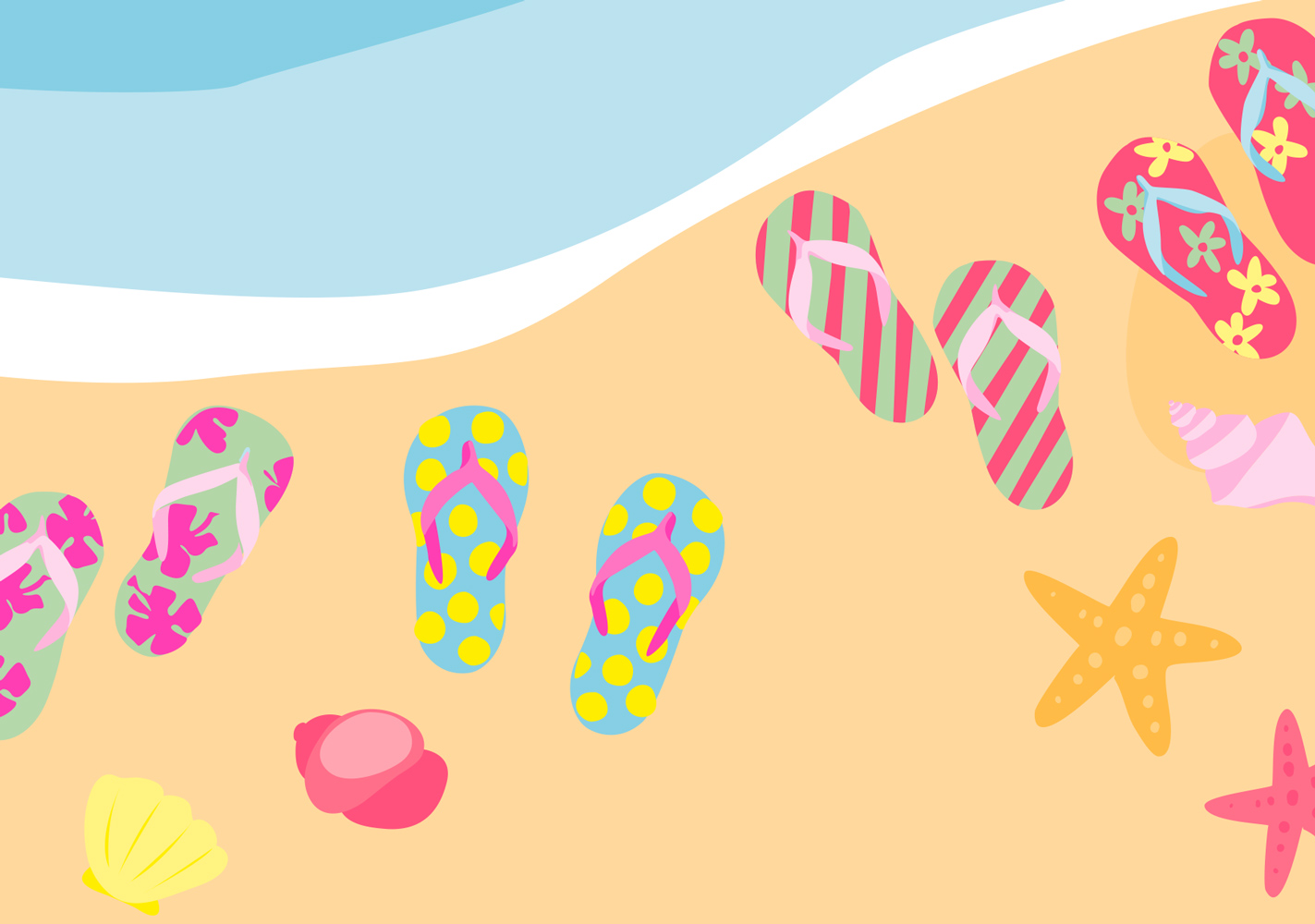 Postkarte - Limoncella - Badelatschen