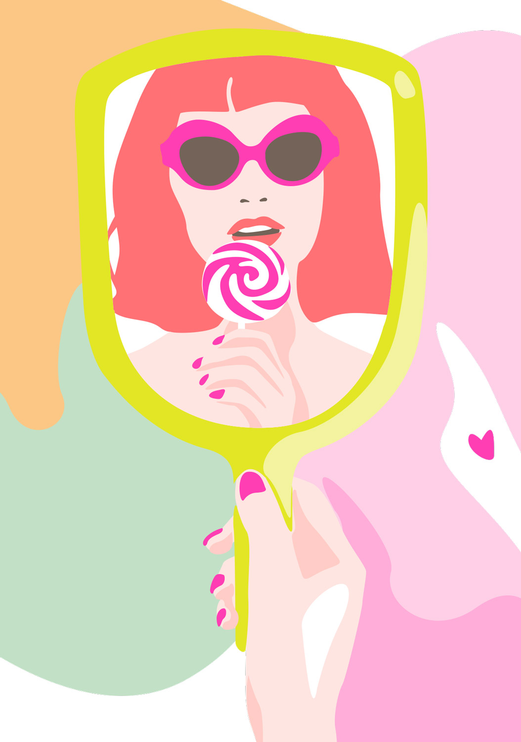 Postcard - Limoncella - Mirror Woman