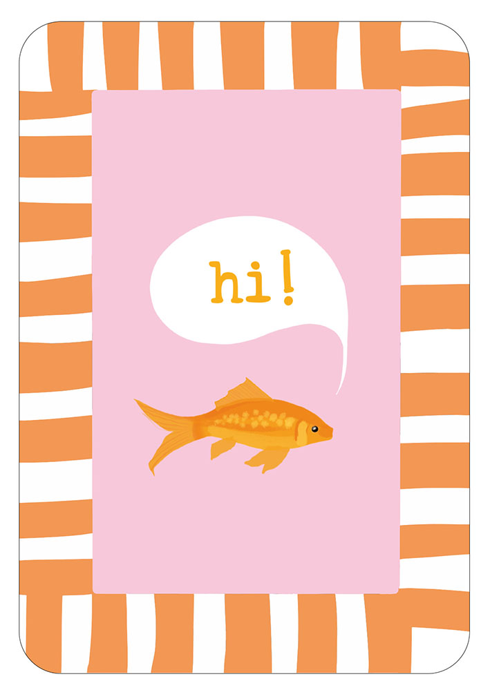Postcard - Toni Starck - Lollipop - Goldfish Hi