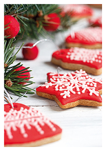 Postkarte - La Card - Red cookies