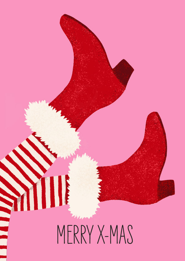 Postkarte - andrea liesert - Merry X-Mas