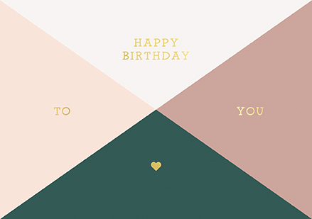Klappkarte C6 - La Card - Birthday, Quarter