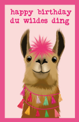 Minicard - Toni Starck - Wild Lama