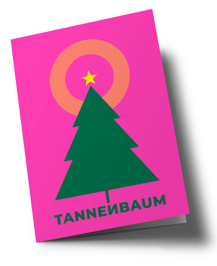 Klappkarte C6 - typestyle - O Tannenbaum
