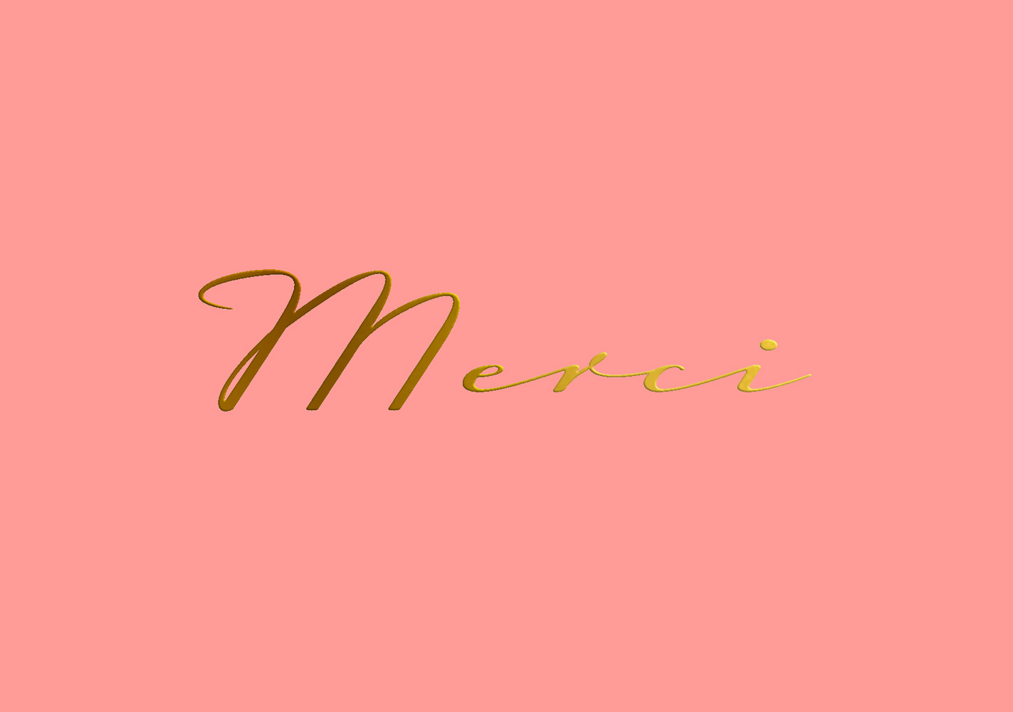 Postcard - pure - Merci