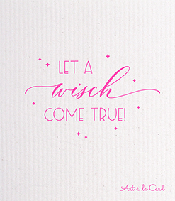 Spültuch - Let a wisch come true, pink