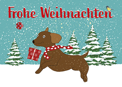 *PK - m-illu - Dackel hüpfend