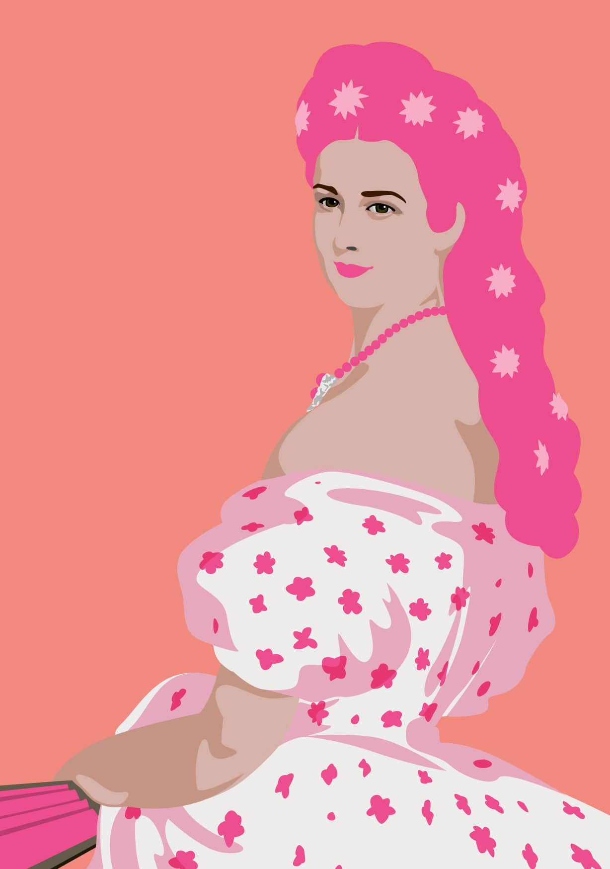 Postcard - pop art new generation - Sissi