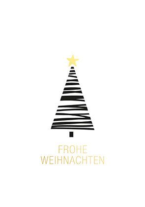 Postkarte - La Card - Strichbaum