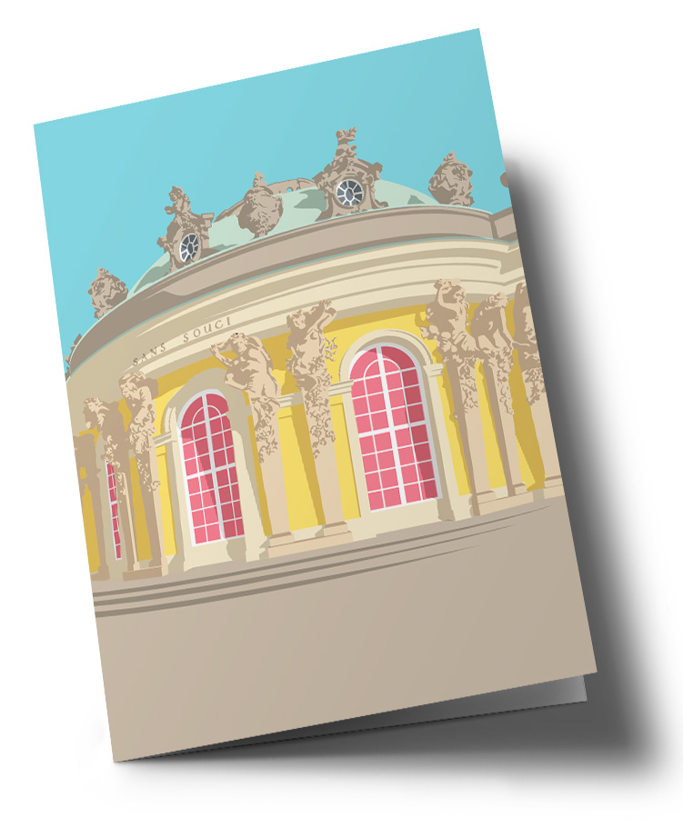 Folding Card – Bon Voyage – Sanssouci Palace