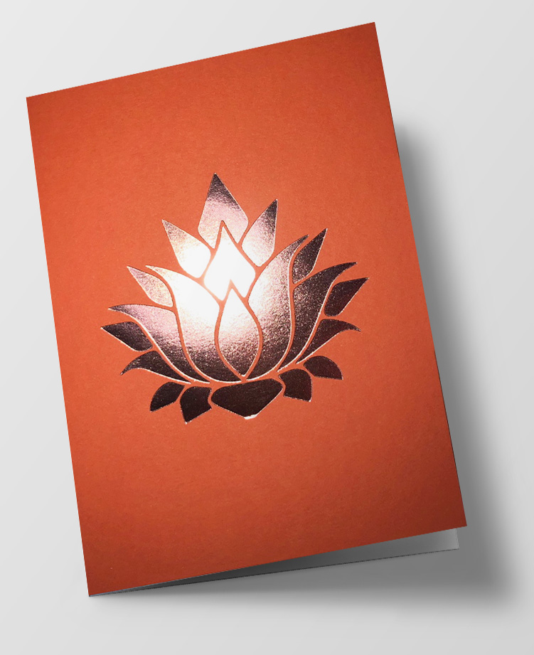 Doublecard C6 - pure - Lotus blossom, orange Doublecard C6 - pure - Lotus blossom, orange