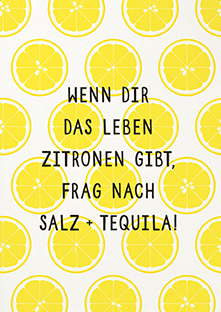Postkarte - La Card - Zitronen