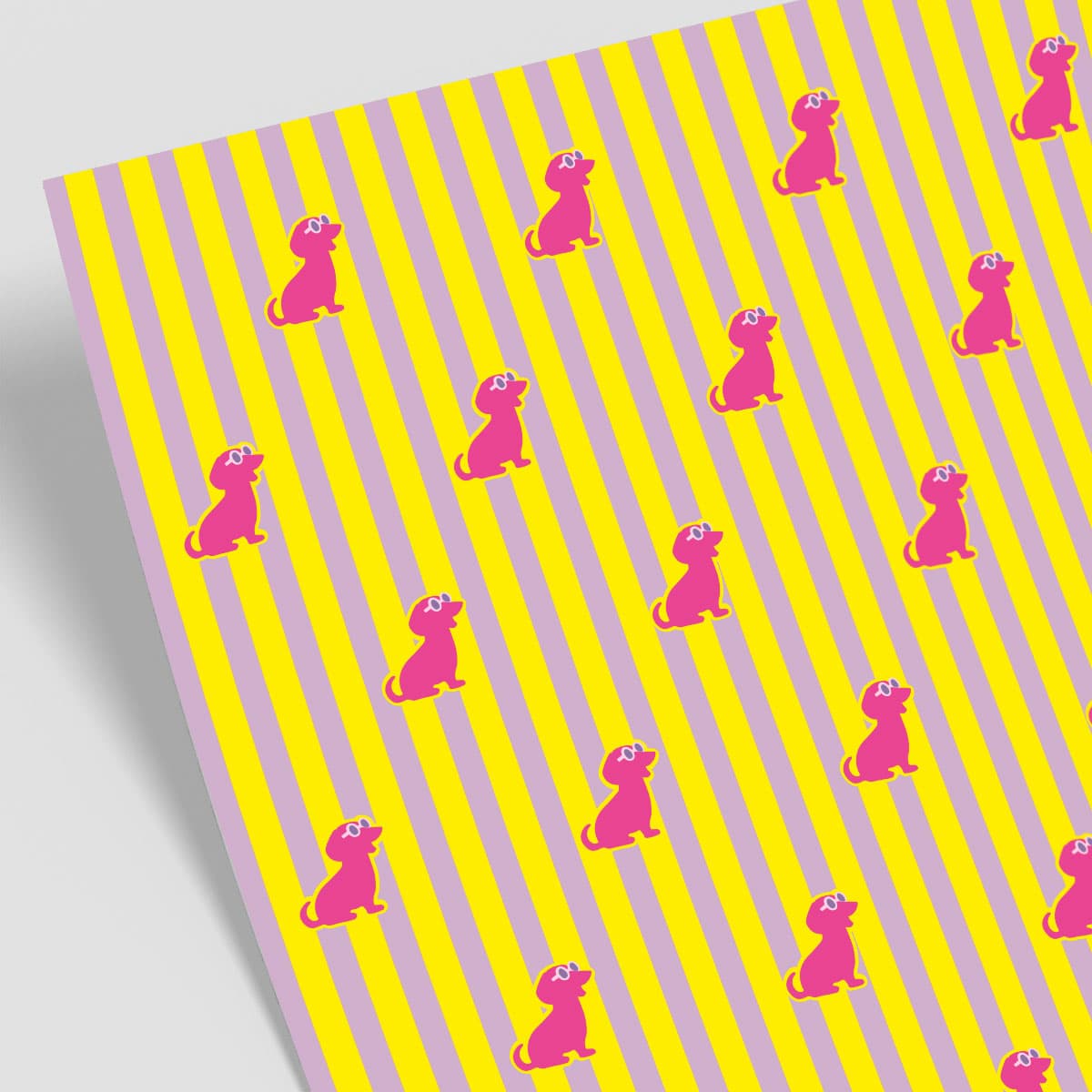 Geschenkpapier - neonstyle - Dackel