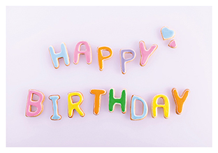 Postkarte - La Card - Birthday letters