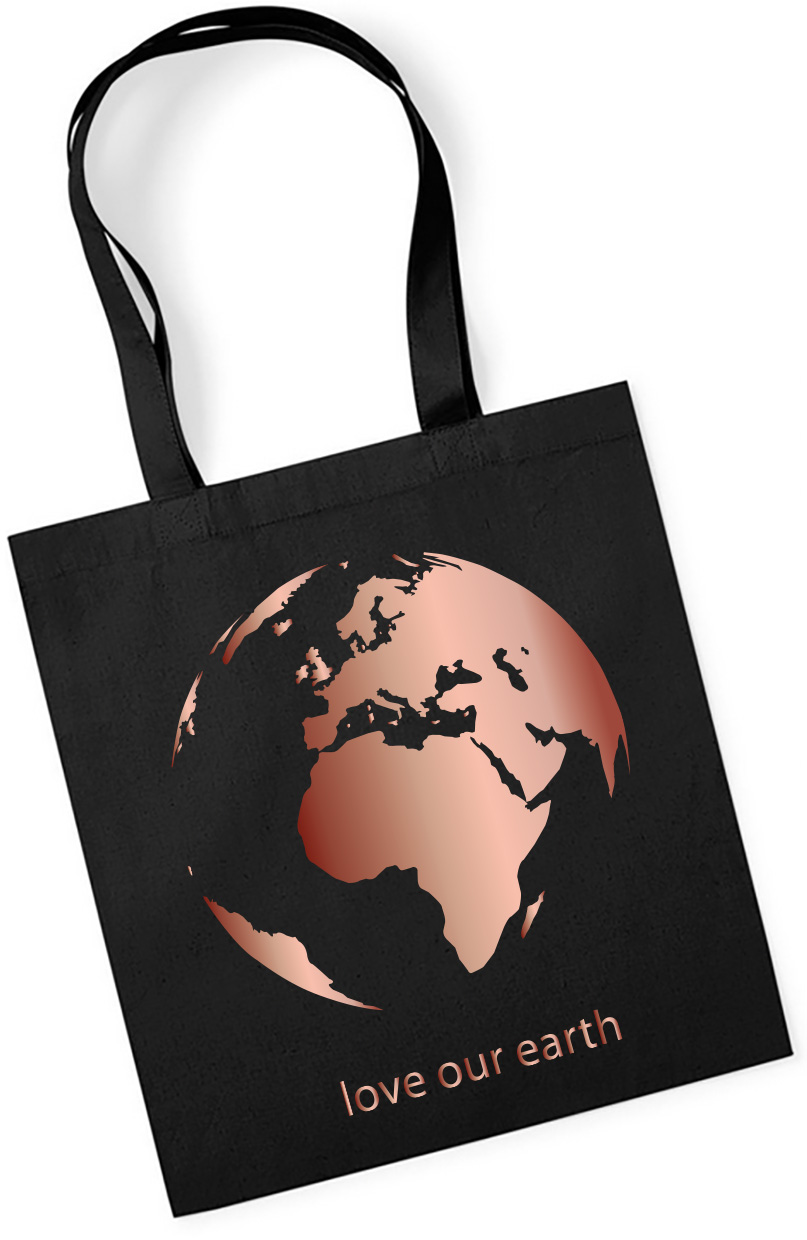 Organic cotton bag - love our earth Organic cotton bag - love our earth