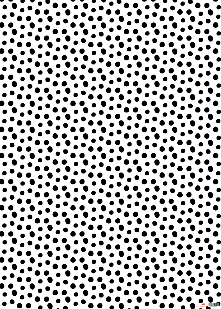 Wrapping paper - illi - Nokta - schwarz-weiss Wrapping paper - illi - Nokta - schwarz-weiss