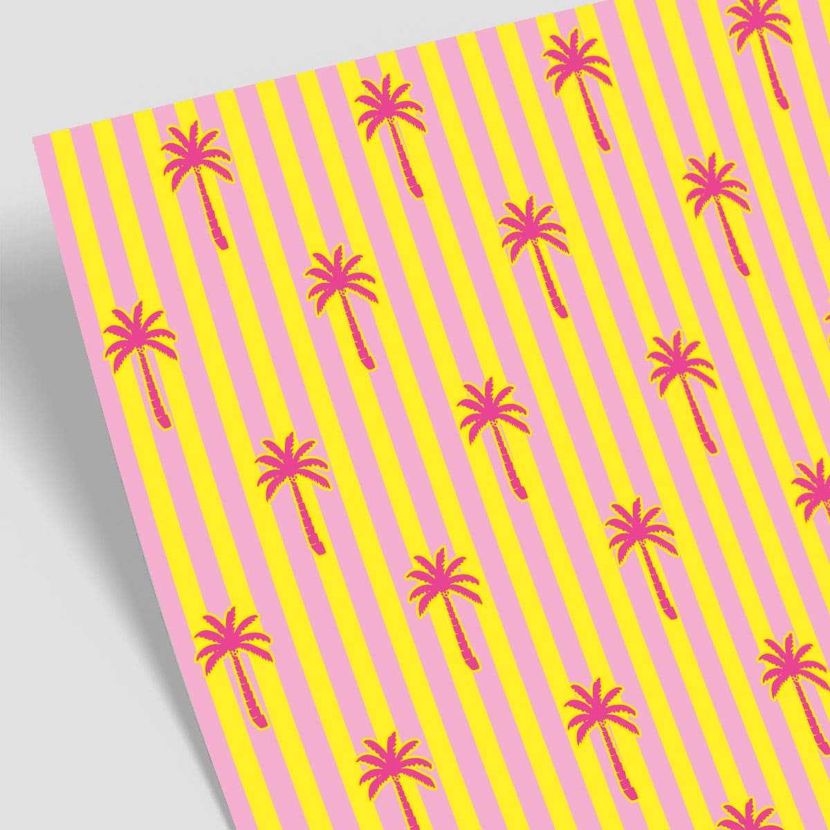 Wrapping paper - neonstyle - Stripes Palms
