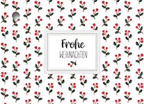Geschenkanhänger - Mistelnmuster