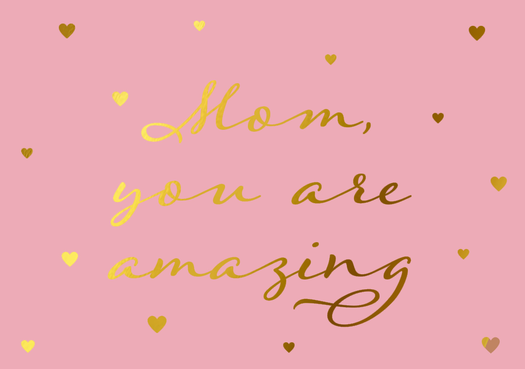 Postcard - pure - amazing Mum
