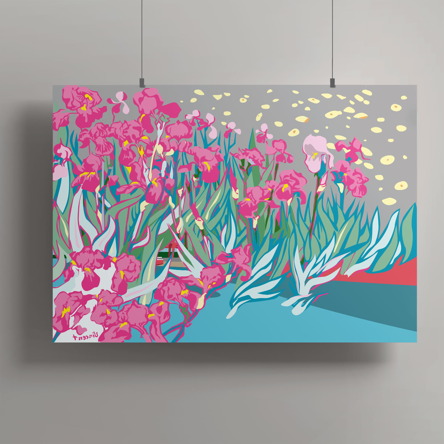 Artprint A3 - Irises, van Gogh