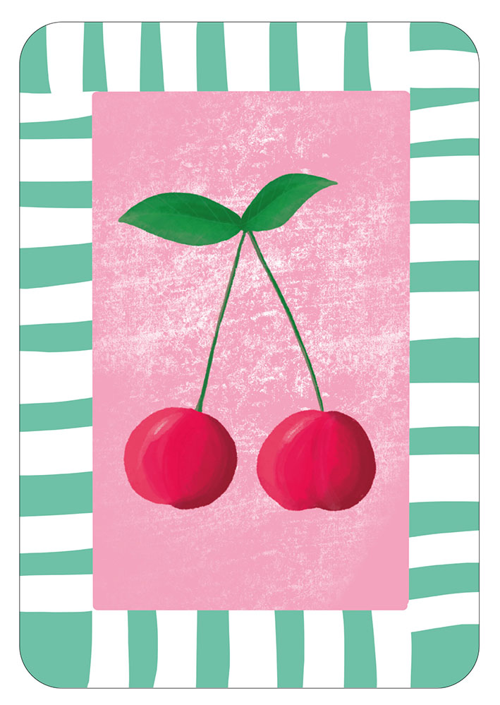Postcard - Toni Starck - Lollipop - Cherry