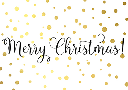 Postkarte - La Card - Christmas, Konfetti