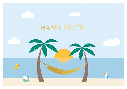 Klappkarte C6 - La Card - Happy Rente Klappkarte C6 - La Card - Happy Rente