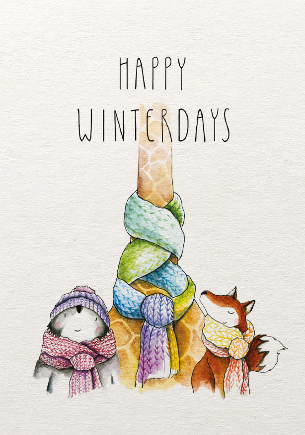 Postkarte - Tabea Güttner - Happy Winterdays