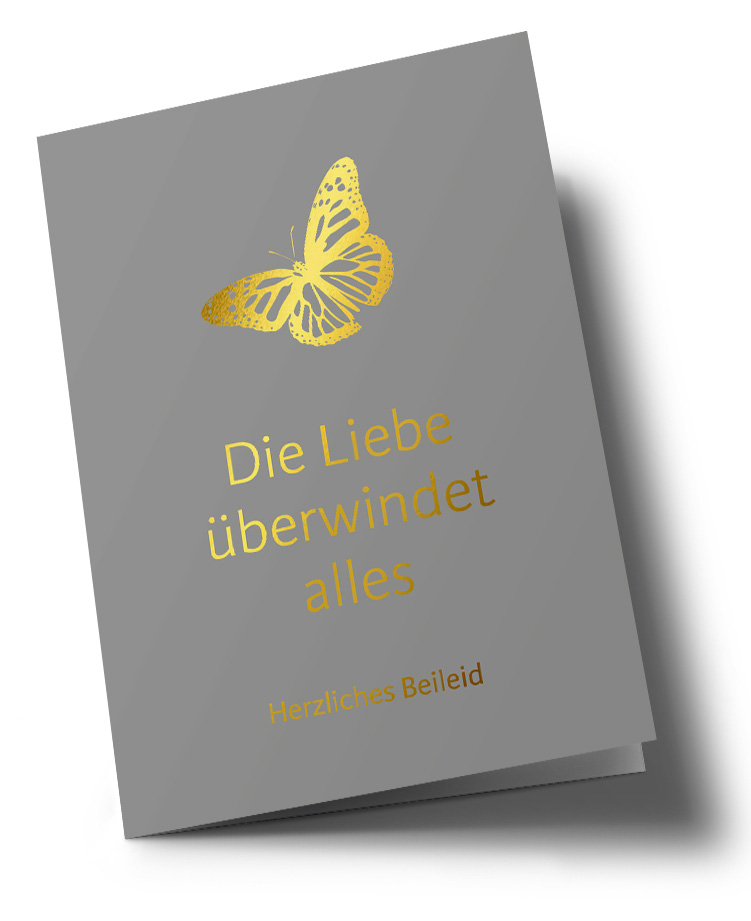 Klappkarte C6 - pure - Die Liebe überwindet alles Klappkarte C6 - pure - Die Liebe überwindet alles