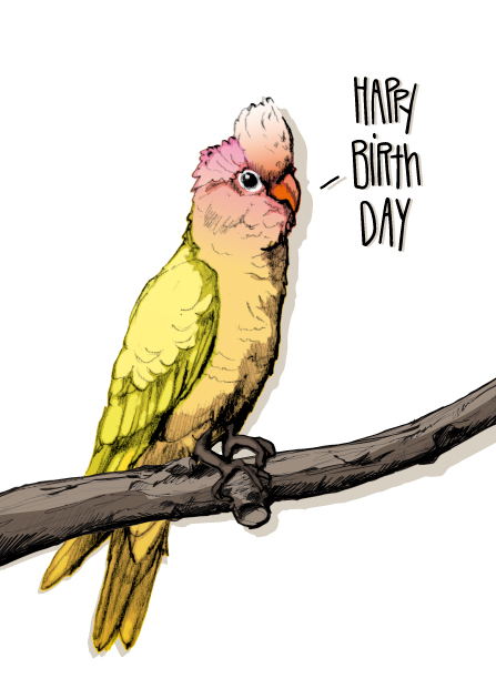 Postcard - illi - Feniz Happy Birthday Postcard - illi - Feniz Happy Birthday