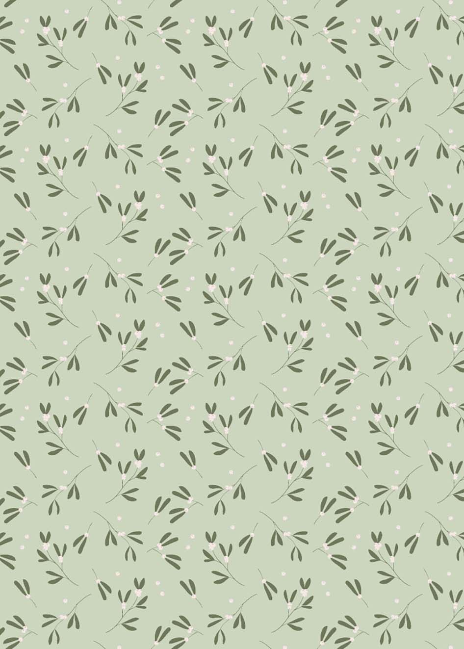 Geschenkpapier - toni starck pattern - Misteltoes