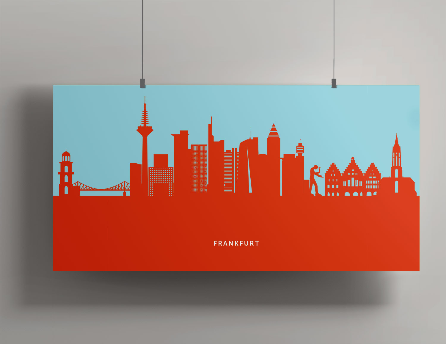 Artprint 20x40 - Frankfurt Skyline Artprint 20x40 - Frankfurt Skyline