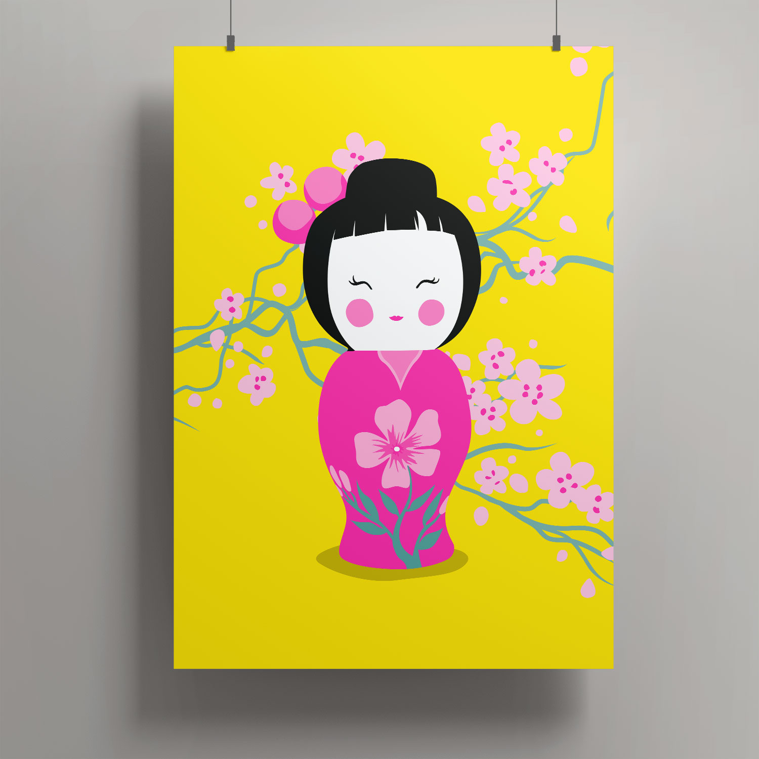 Artprint A3 - Asian Doll Artprint A3 - Asian Doll