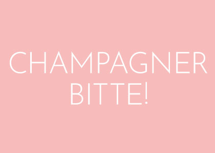 Postkarte - Wortsinn - Champagner bitte!