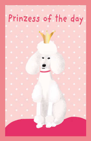 Minicard - Toni Starck - Prinzess poodle