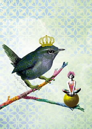 Postcard - La Tack - King of the Birds